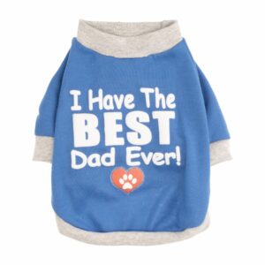Ropa Para Perros Camiseta Diseño Best Dad THE PET FACTORY Talla Extra Extra Pequeño