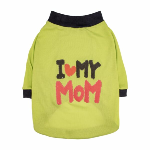 Ropa Para Perros Camiseta Diseño I Love My Mom THE PET FACTORY Talla Grande