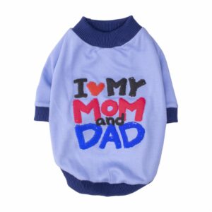 Ropa Para Perros Camiseta Diseño I Love Mom & Dad THE PET FACTORY Talla Extra Pequeño