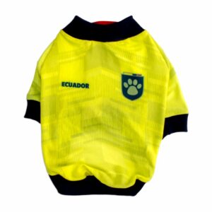 Camiseta Para Mascota Selección Ecuador Amarilla THE PET FACTORY Talla Extra Extra Pequeña