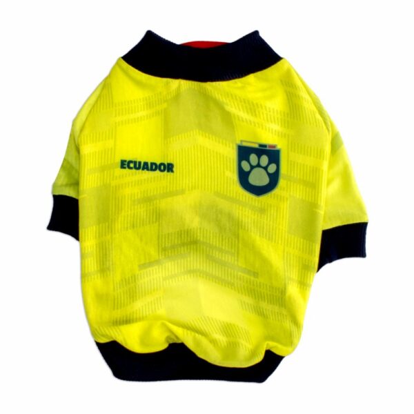 Camiseta Para Mascota Selección Ecuador Amarilla THE PET FACTORY Talla Extra Extra Pequeña