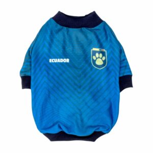 Camiseta Para Mascota Selección Ecuador Azul THE PET FACTORY Talla Mediana