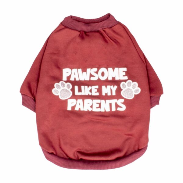 Camiseta Para Mascota Diseño Pawsome THE PET FACTORY Talla Extra Pequeño - Imagen 2