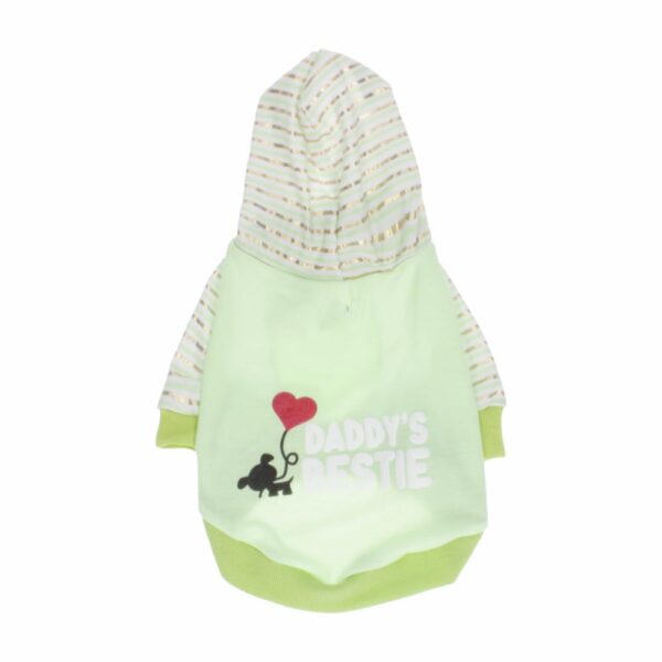 Hoodie Para Mascota Diseño Mom Dad Bestie THE PET FACTORY - Imagen 2