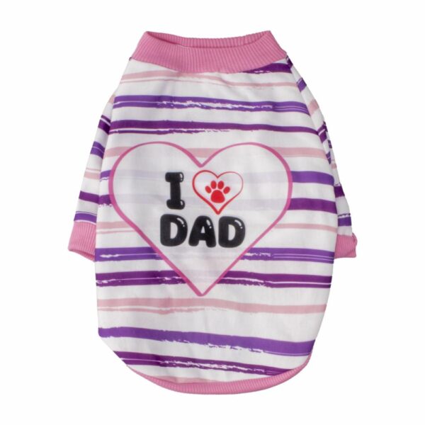 Camiseta Para Mascota Diseño Mom Dad Colors Mix THE PET FACTORY - Imagen 6