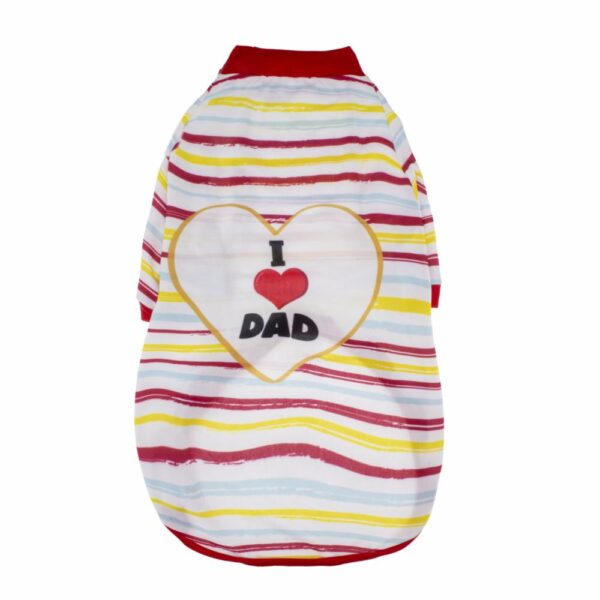 Camiseta Para Mascota Diseño Mom Dad Colors Mix THE PET FACTORY - Imagen 3