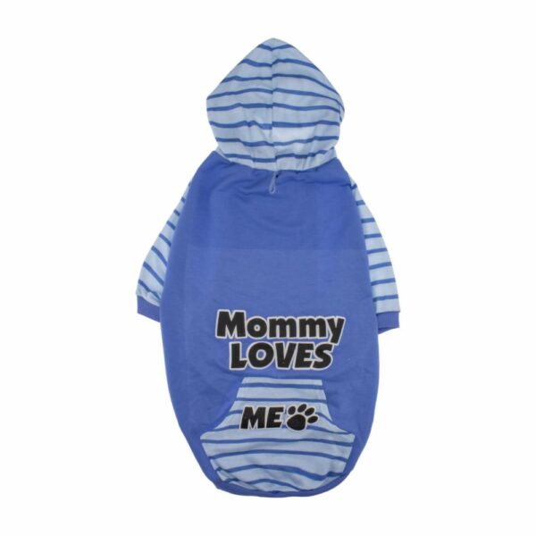 Hoodie Para Mascota Diseño Mom Dad Loves Me THE PET FACTORY - Imagen 4