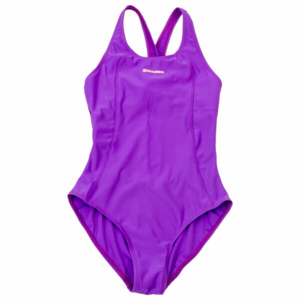Traje De Baño Olímpico Llano Morado NAUDER Mediano