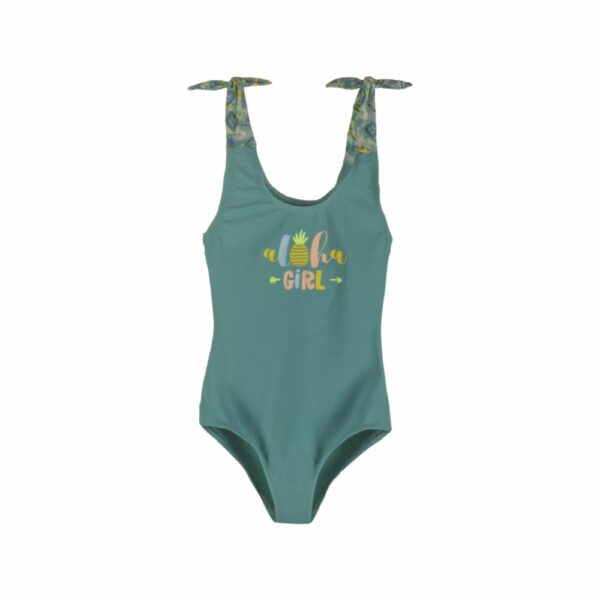 Traje De Baño Enterizo Aloha Girl Verde NAUDER