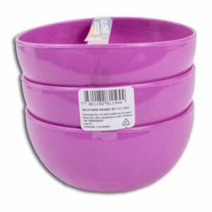 Tazón Gelatinero Color Rosado COBELI Set X 3 Uds