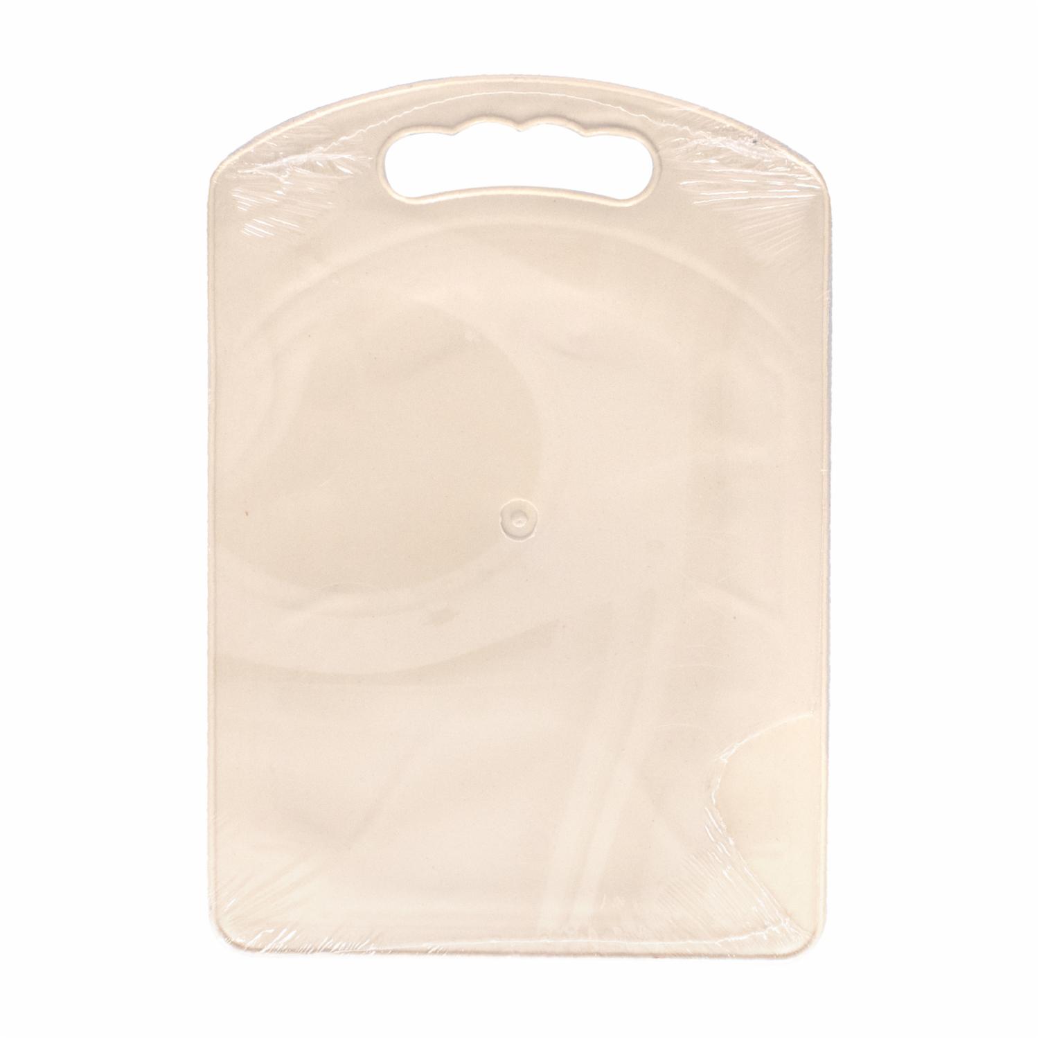 Tabla De Picar Plástica Mediana Beige COBELI 30 X 21 Cm