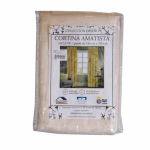 Cortina Diseño Amatista Marfil TEXTIELITES 130 X 210 Cm