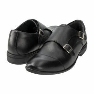 Zapato Formal Con Doble Hebilla Negro BLUE