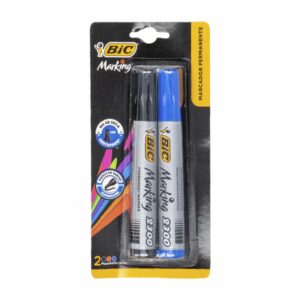 Marcador Permanente Chisel Negro Rojo BIC 1x2Uds