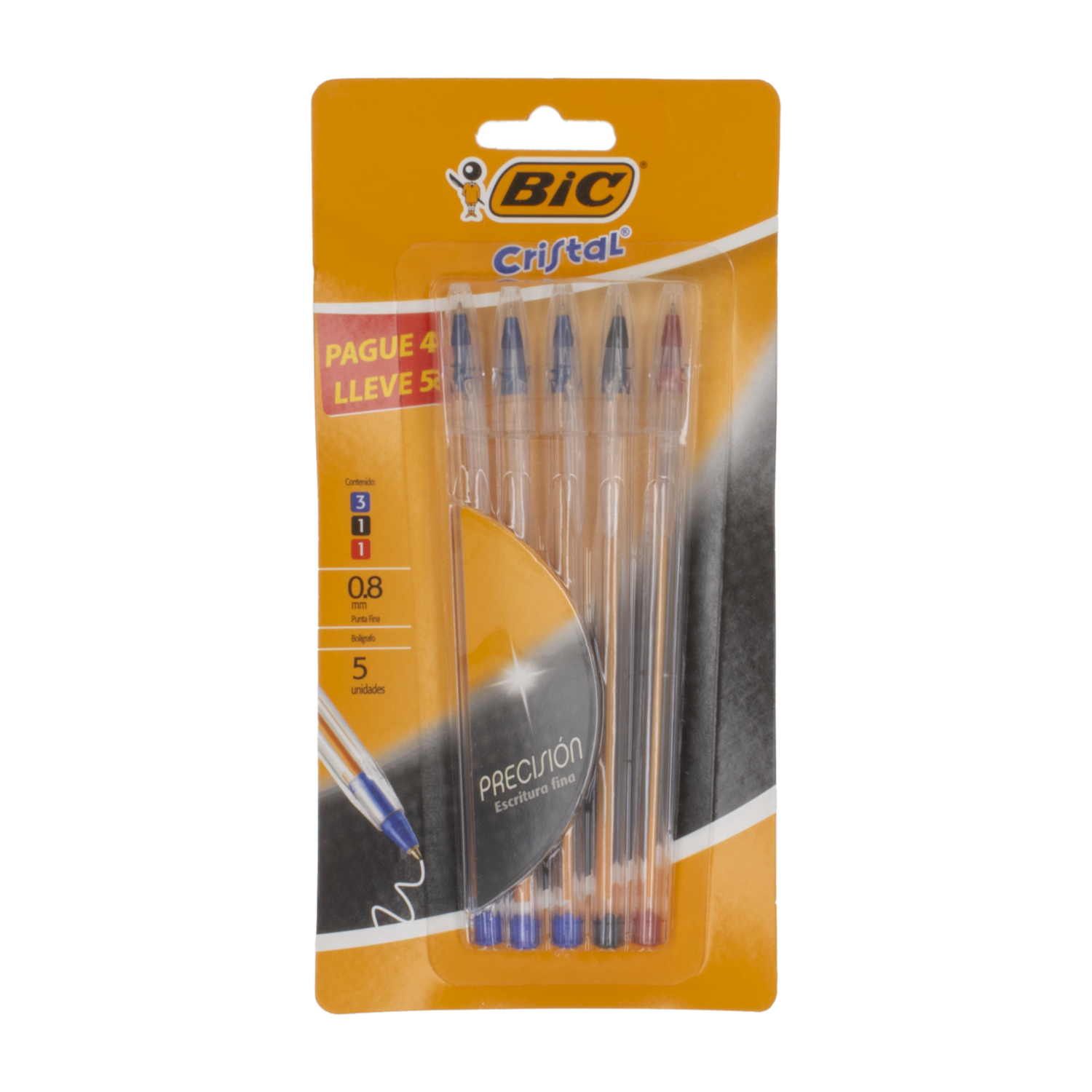 Bolígrafos Punta Fina 3 Colores BIC X 4 Uds
