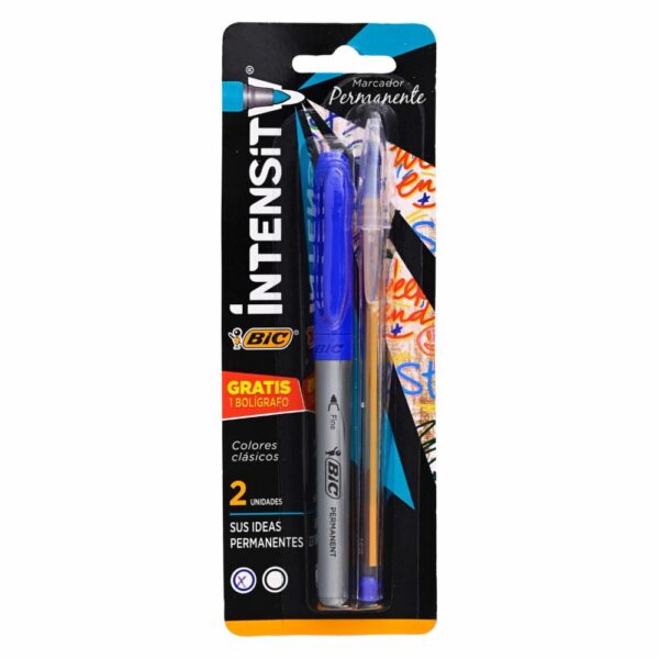 Marcador Grip Azul Bl X 1 Gratis Precisión Azul BIC Medium