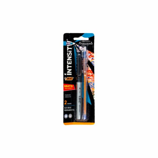 Marcador Grip Negro Bl X 1 Gratis Precisión Azul BIC Medium