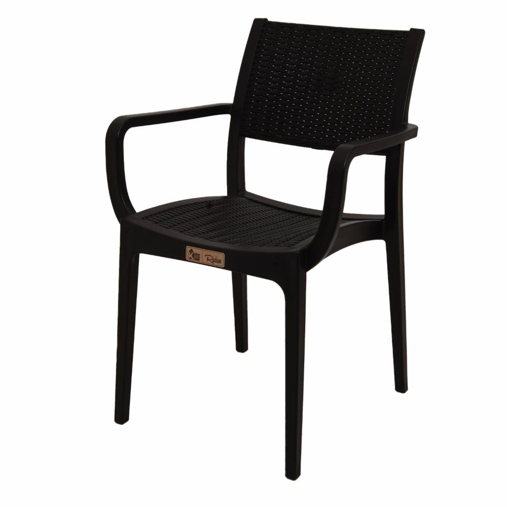 Silla Con Brazos Café CASA PICA Plástica - Imagen 3