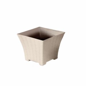 Macetero Tipo Ratán Mediano Beige CASA PICA Unidad
