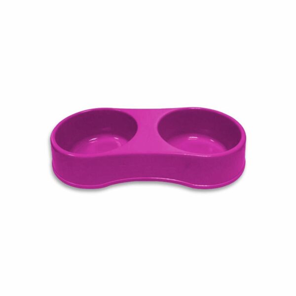 Plato Para Mascota Doble Tono Fucsia CASA PICA 3,8 L