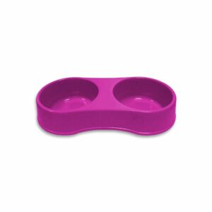 Plato Para Mascota Doble Tono Fucsia CASA PICA 3,8 L
