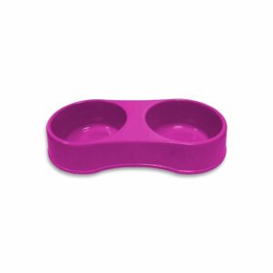Plato Para Mascota Doble Tono Fucsia CASA PICA 3,8 L
