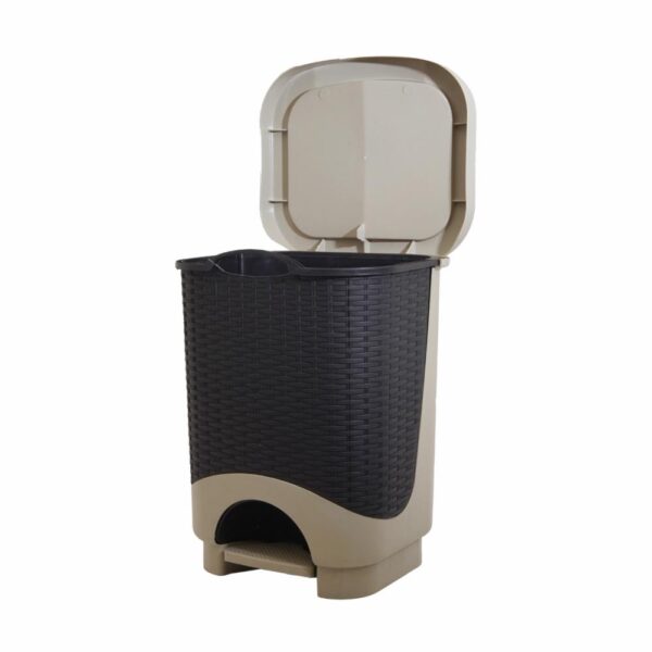 Basurero Dual Ratán Beige PICA 24 L - Imagen 2