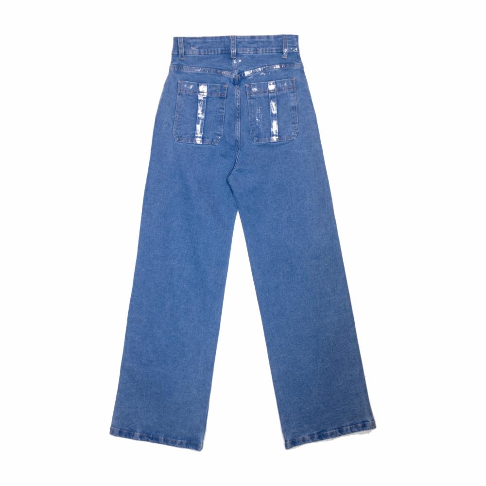 Jean Wide Leggins Azul Claro TREND & STYLE - Imagen 2