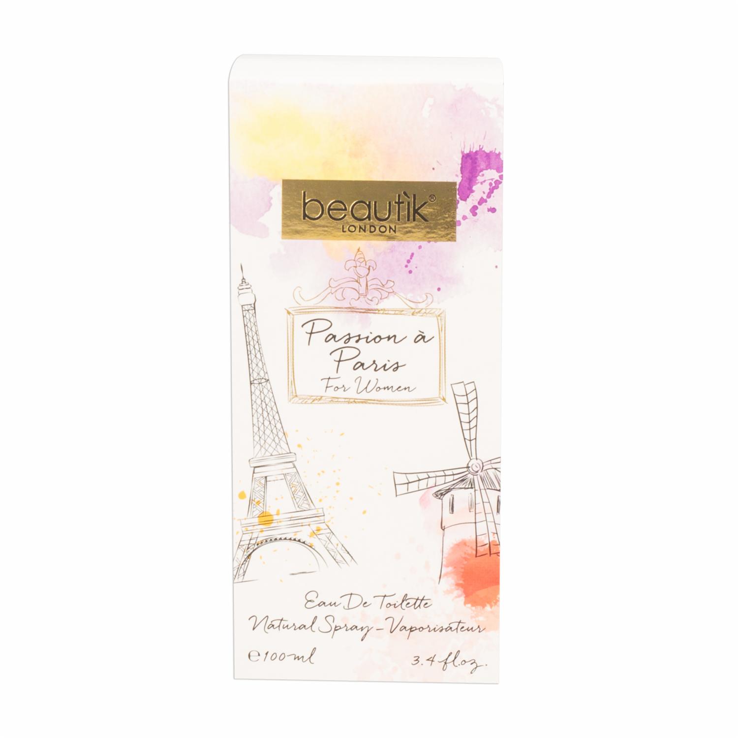 Fragancia Para Dama Passion Aparis BEAUTÌK LONDON EDT 100 Ml - Imagen 3