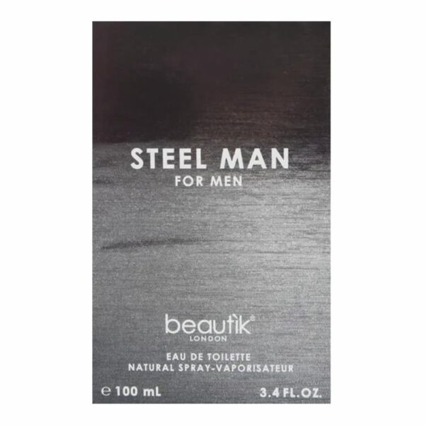 Fragancia Para Caballero Steel Man BEAUTIK REPUBLIK EDT 100 Ml - Imagen 3