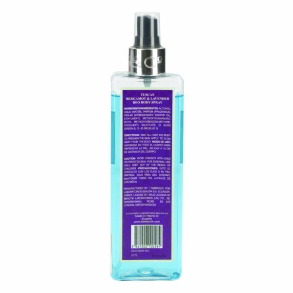 Crema Loción Mist Tuscan Bergamot LOBBS & Cº LONDON 240 Ml - Imagen 2