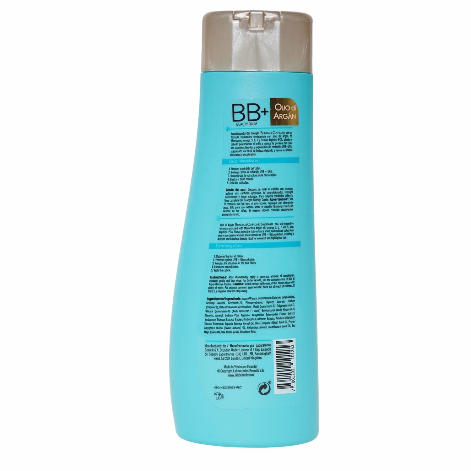 Acondicionador Olio Di Argán BEAUTÌK LONDON 400 Ml - Imagen 2