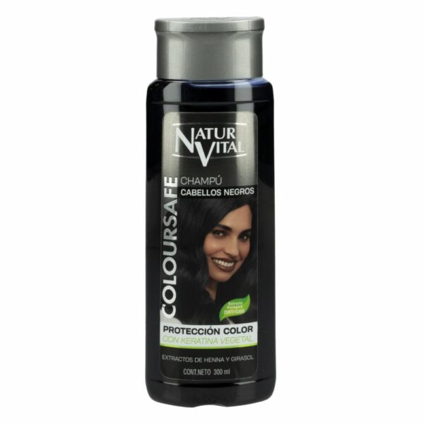 Shampoo Negro Protección Color NATUR VITAL 300 Ml - Imagen 2