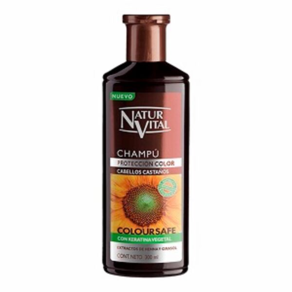 Shampoo Castaños Protección De Color NATUR VITAL 300 Ml