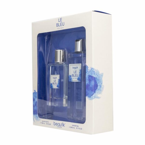 Fragancia Para Caballero Le Bleu Perfume Y Body Lotion BEAUTIK REPUBLIK Set - Imagen 4