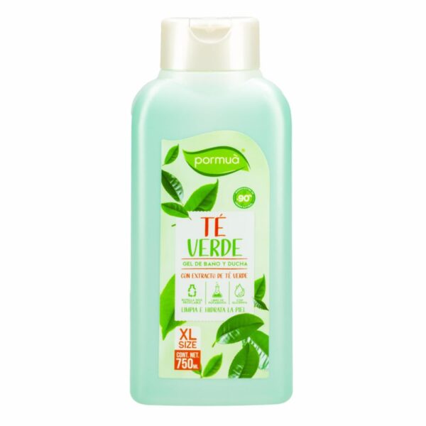 Gel De Baño Antioxidante Con Te Verde PORMUA 750 Ml