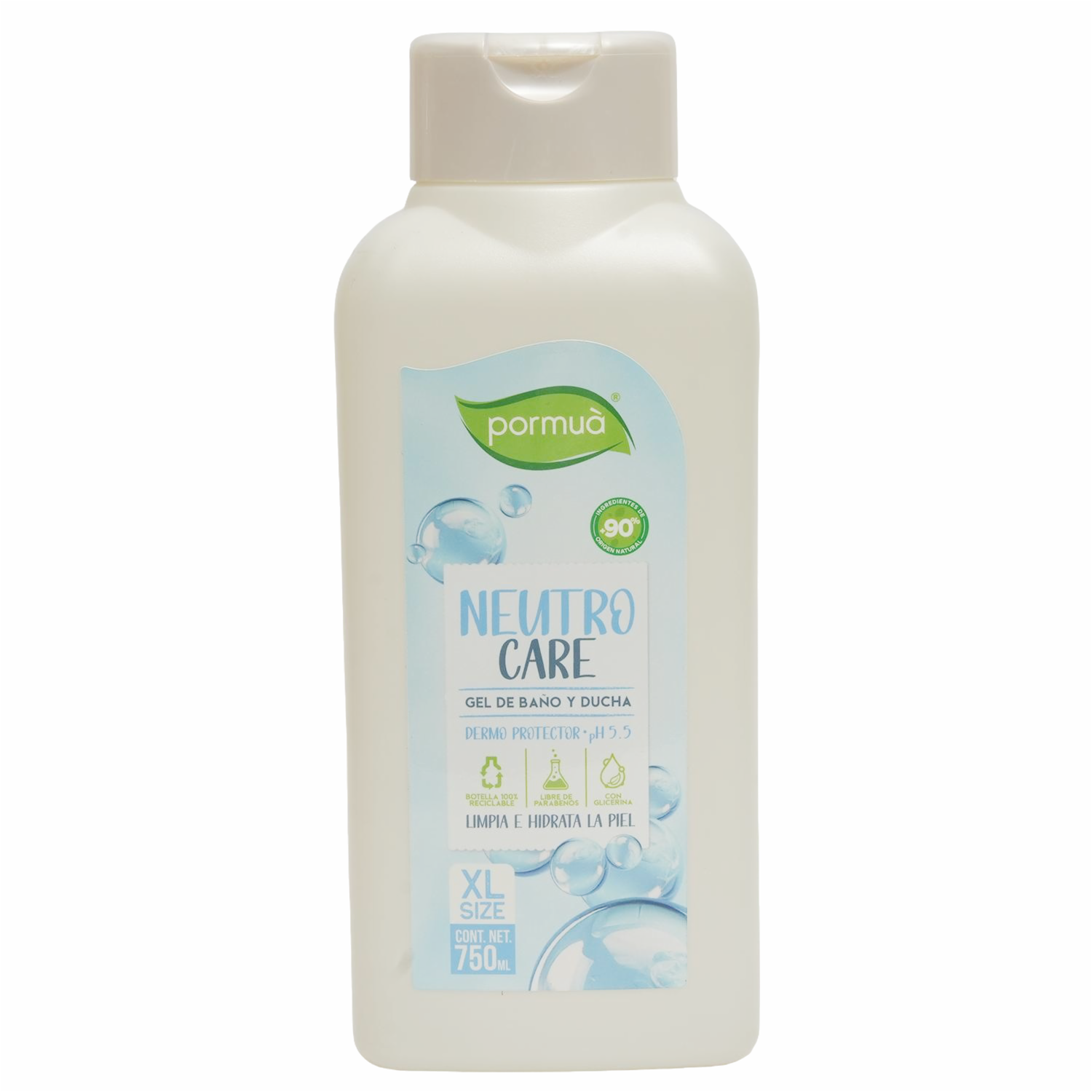 Gel De Ducha Neutro Care PORMUÀ 750 Ml - Imagen 2