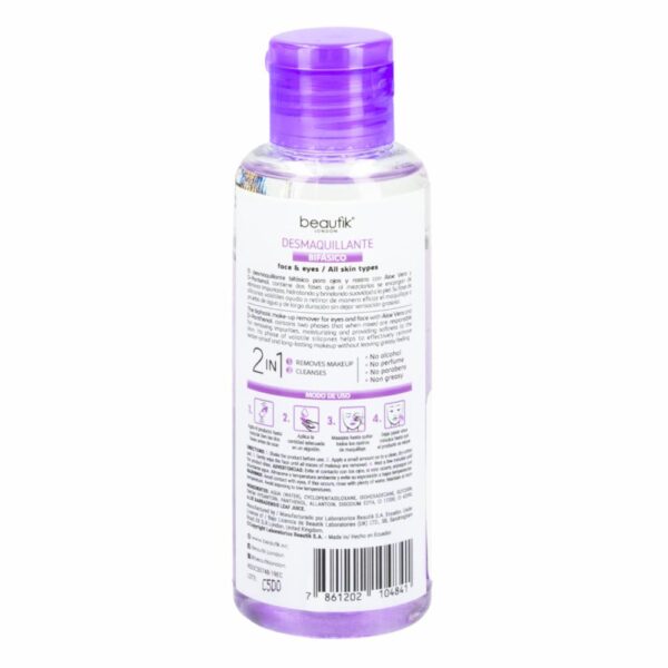 Desmaquillante Bifásico 2 En 1 BEAUTÌK LONDON 120 Ml