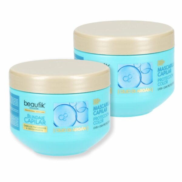 Mascarilla Capilar Con Olio Di Argán BEAUTÌK LONDON 2 X 300 Ml - Imagen 2