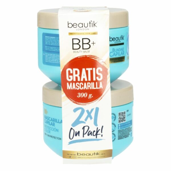 Mascarilla Capilar Con Olio Di Argán BEAUTÌK LONDON 2 X 300 Ml