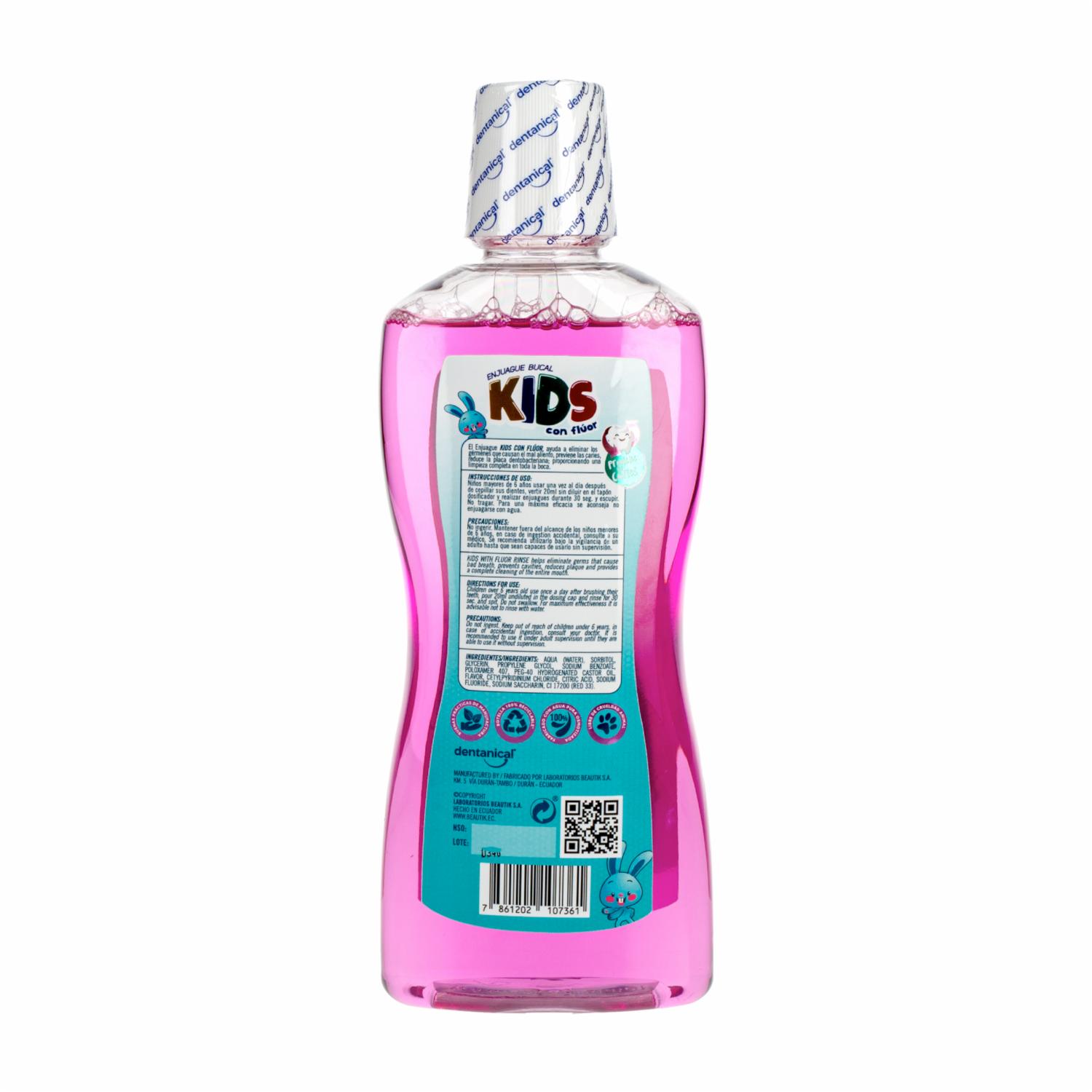 Enjuague  Bucal Infantil DENTANICAL 500 Ml