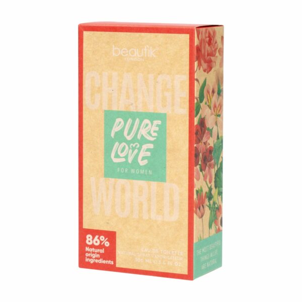 Fragancia Para Dama Pure Love BEAUTIK EDT 100 Ml - Imagen 2