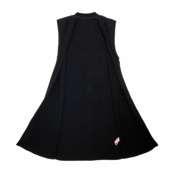 Chaleco Largo Tejido Negro TREND & STYLE - Imagen 2