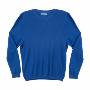 Sweater Tejido Cuello Redondo Azul BLUE