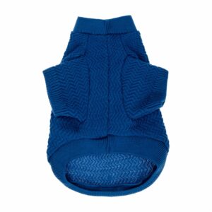 Sueter Puntada Diagonal Azul Para Mascota MY STYLE