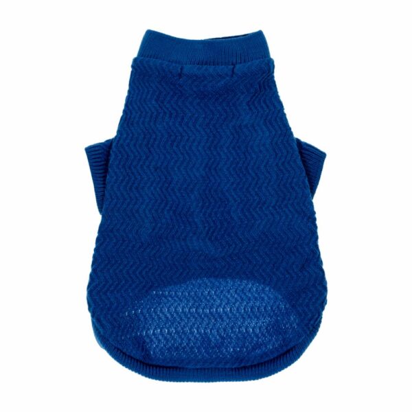 Sueter Puntada Diagonal Azul Para Mascota MY STYLE - Imagen 2