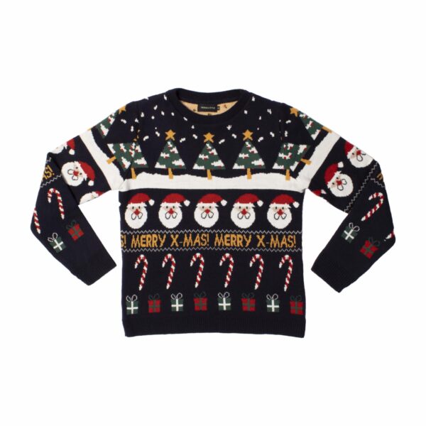 Suéter Navideño Cuello Redondo BLUE