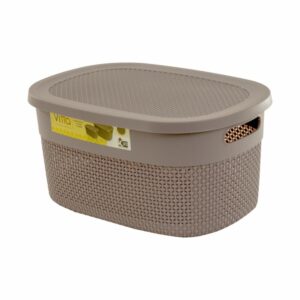 Canastilla Vitta Con Tapa Lila CASA PICA 22 L