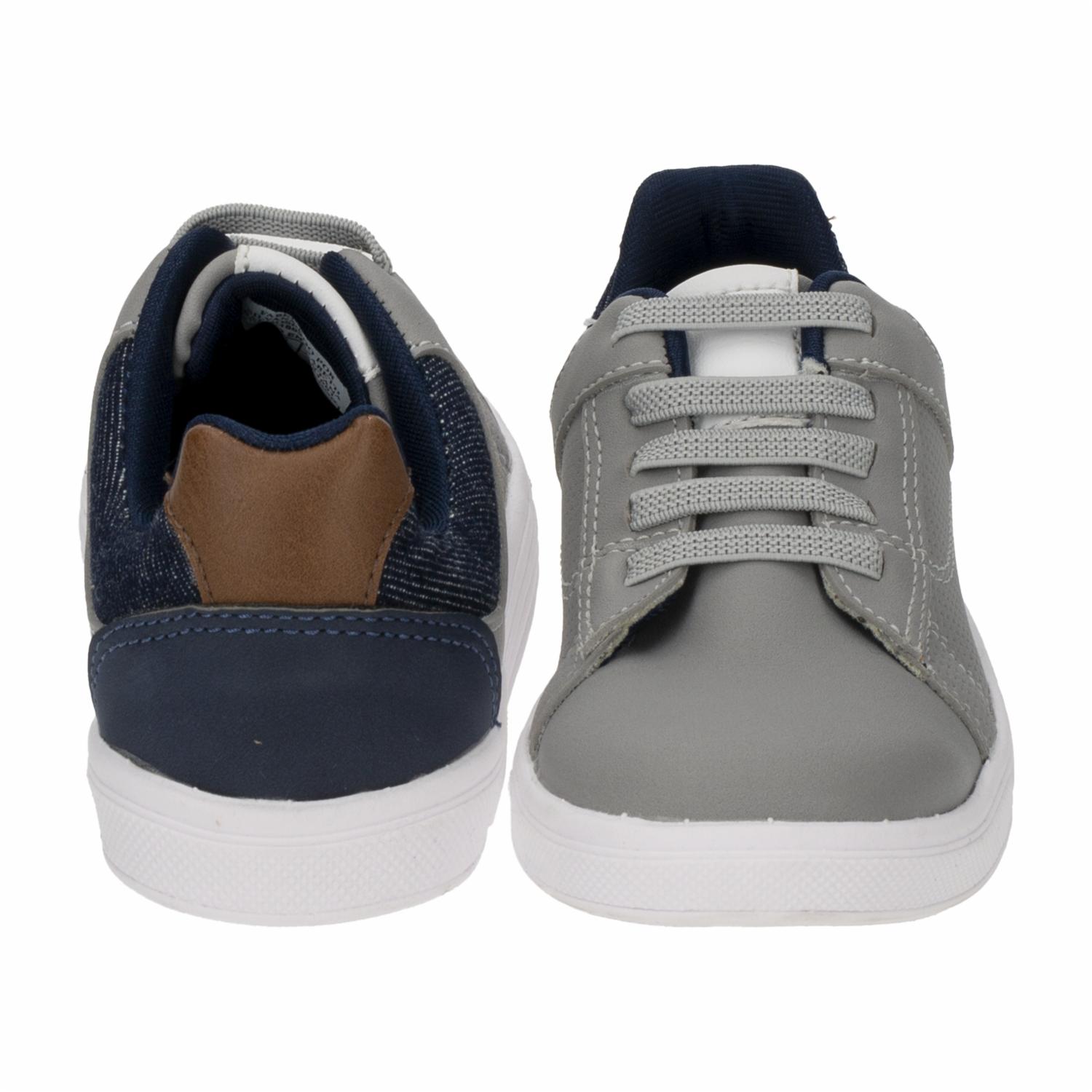 Zapato Urbano Gris Con Cordón Elástico GOB SHOES - Imagen 3