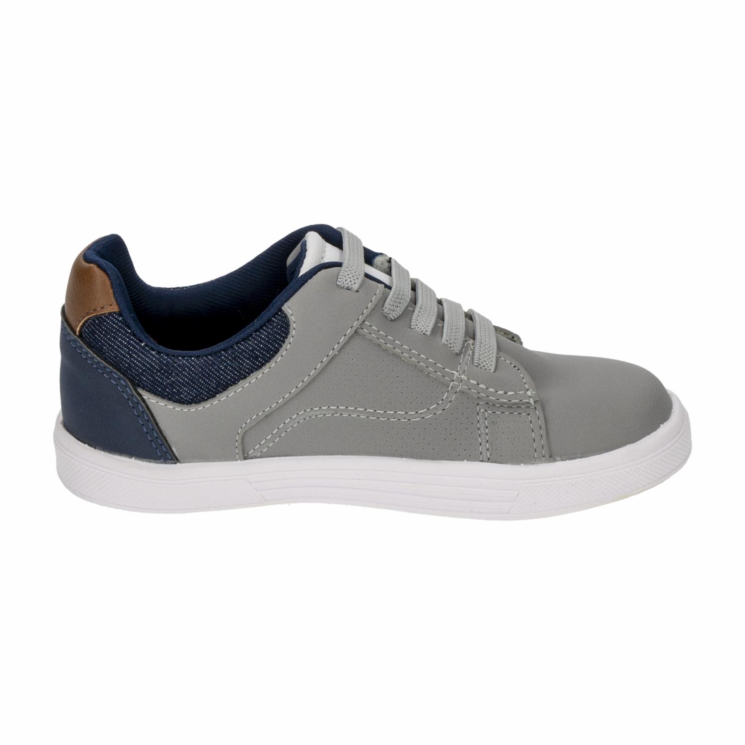 Zapato Urbano Gris Con Cordón Elástico GOB SHOES - Imagen 4